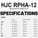 RPHA12 Quartararo Rep III size chart