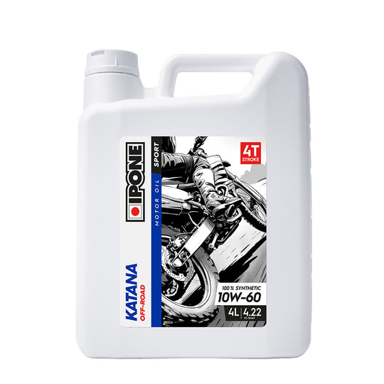 IPONE Katana Off Road- 100% Synthetic 4T - 10W60 - 4L