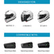 Cardo Adapter for Shoei Gen 3 Helmets: Neotec 3, GT-Air 3, J-Cruise 3