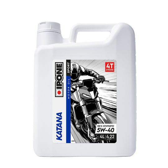 IPONE Katana - 100% Synthetic 4T Oil - 5W-40 4L