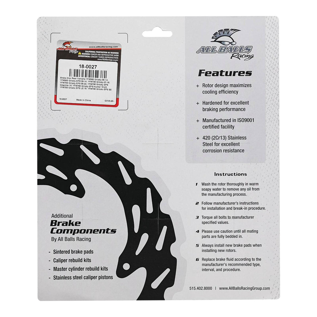 Brake Disc 18-0027