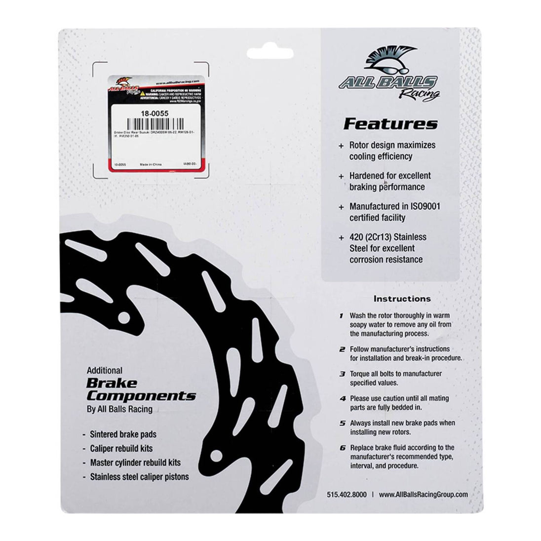 Brake Disc Rear 18-0055