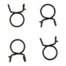 All Balls Racing Fuel Hose Clamp Kit - 12mm Wire (4 Pack)