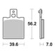 Brembo Prime Carbon Ceramic Rear Brake Pads 07BB0106
