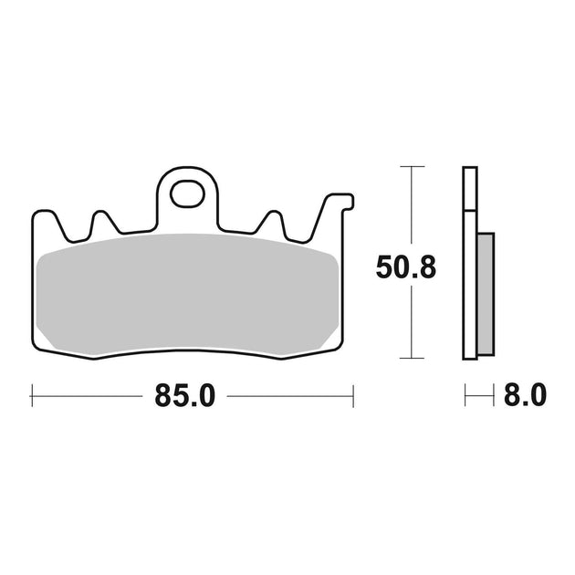Brembo Xtra Sinter Front Brake Pads 07BB38SR