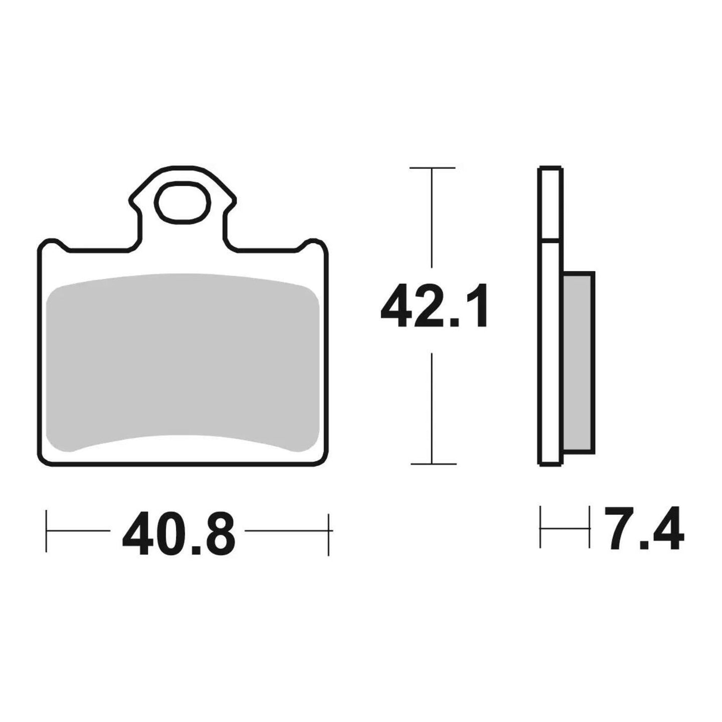 Brembo Upgrade Sinter Rear Brake Pads 07GR16SX