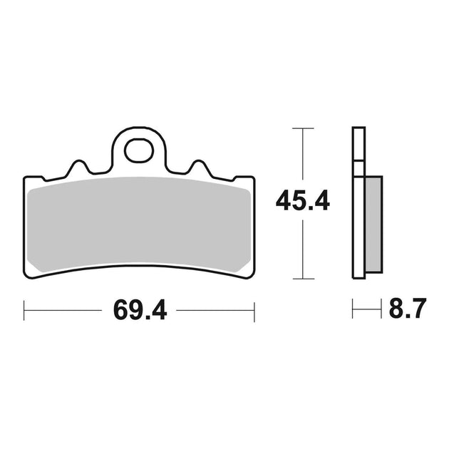 Brembo Xtra Sinter Front Brake Pads 07GR18SR