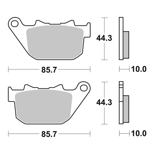 Brembo Prime Sinter Rear Brake Pads 07HD14SP