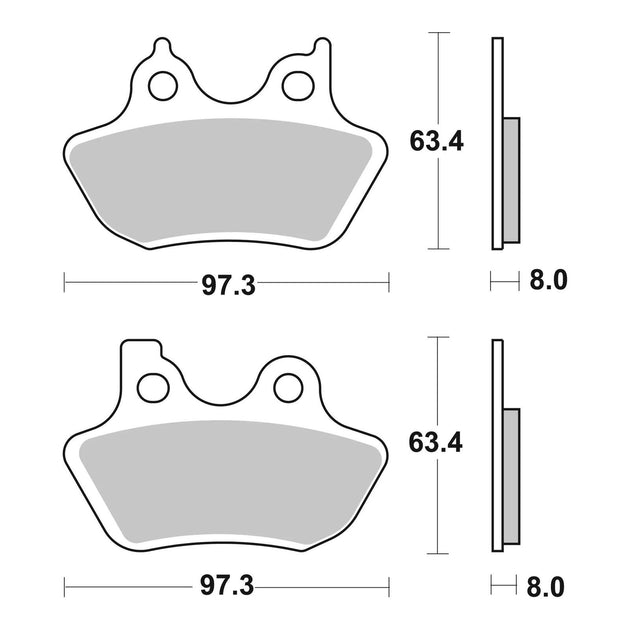 Brembo Prime Sinter Front Brake Pads 07HD16SA