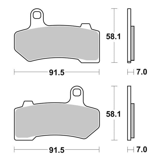 Brembo Prime Sinter Front Brake Pads 07HD17SA