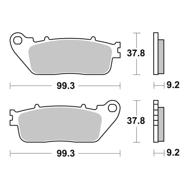 Brembo Prime Sinter Rear Brake Pads 07HO13SP