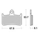 Brembo Prime Sinter Front Brake Pads 07HO28SA