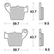 Brembo Prime Sinter Rear Brake Pads 07HO48SD