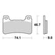 Brembo Xtra Sinter Front Brake Pads 07HO50SR