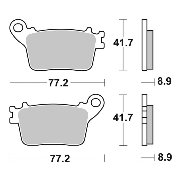 Brembo Prime Sinter Rear Brake Pads 07HO59SP