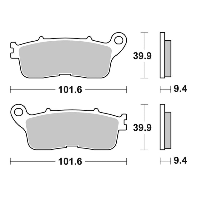 Brembo Prime Sinter Rear Brake Pads 07HO60SP