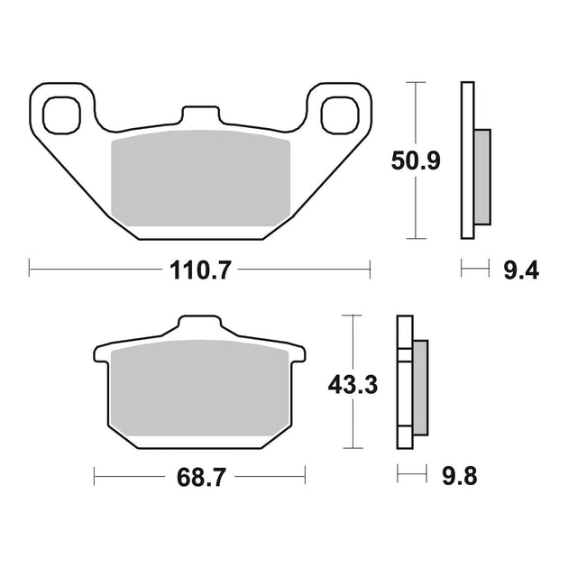 Brembo Prime Sinter Front Brake Pads 07KA08SA