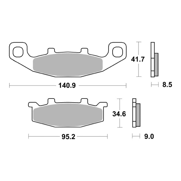Brembo Prime Sinter Front Brake Pads 07KA09SA