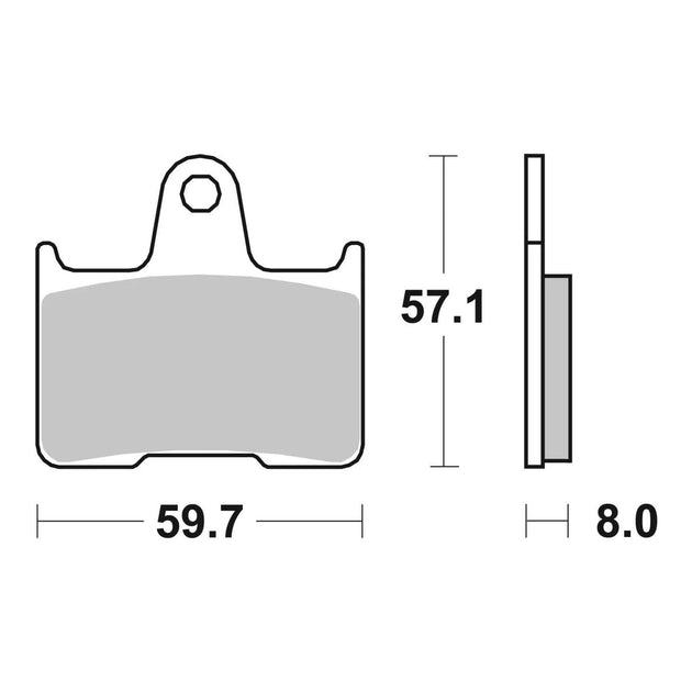 Brembo Prime Sinter Rear Brake Pads 07KA21SP