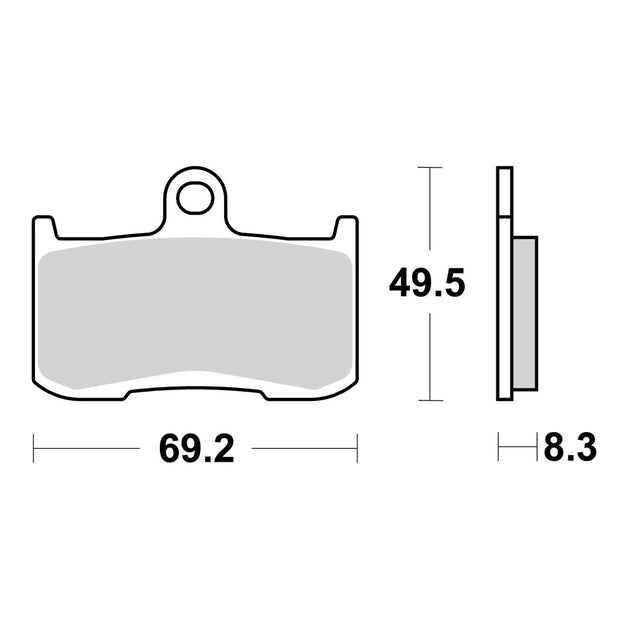 Brembo Xtra Sinter Front Brake Pads 07KA23SR