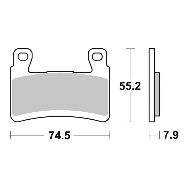Brembo Prime Sinter Front Brake Pads 07KA29SA