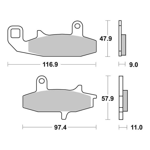 Brembo Prime Sinter Front Brake Pads 07SU15SA