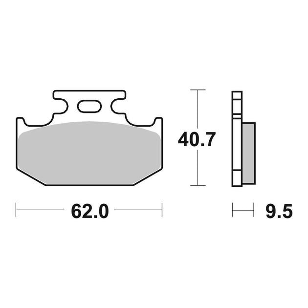 Brembo Prime Sinter Rear Brake Pads 07SU18SD