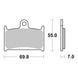 Brembo Prime Sinter Front Brake Pads 07SU22SA
