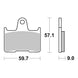 Brembo Prime Sinter Rear Brake Pads 07SU25SP
