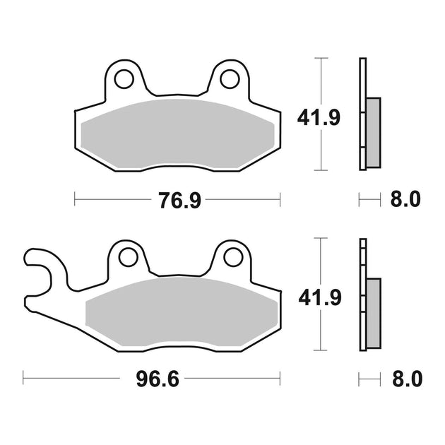 Brembo Prime Sinter Front Brake Pads 07YA21SA