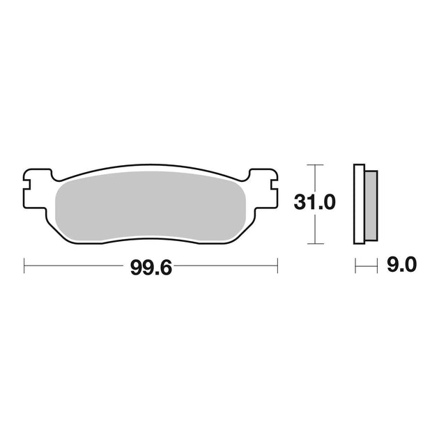 Brembo Prime Sinter Rear Brake Pads 07YA37SP