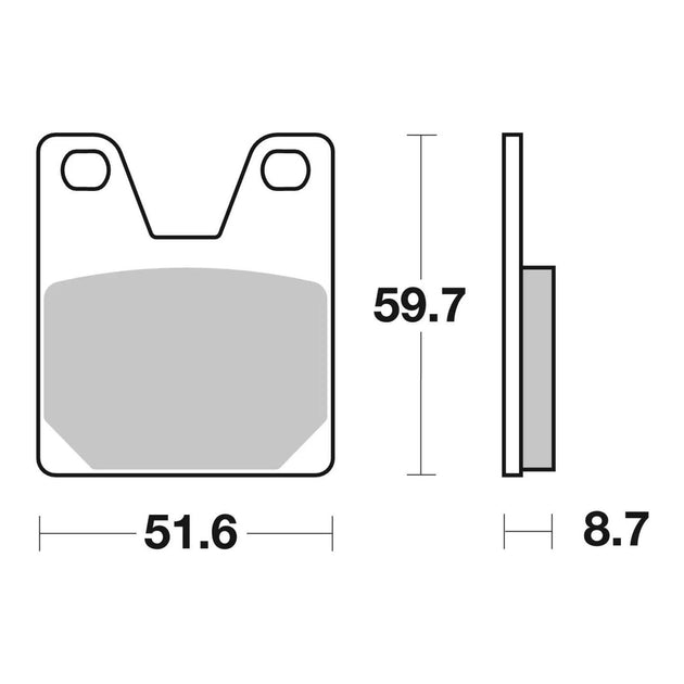 Brembo Prime Sinter Rear Brake Pads 07YA38SP