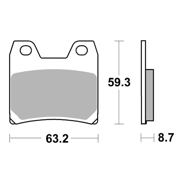 Brembo Prime Sinter Rear Brake Pads 07YA40SP