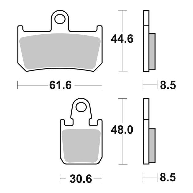 Brembo Prime Sinter Front Brake Pads 07YA46SA