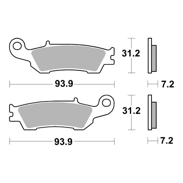 Brembo Upgrade Sinter Front Brake Pads 07YA47SX