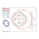 Brembo Prime Serie Oro Rear Brake Disc 68B407A4