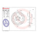 Brembo Prime Serie Oro Rear Brake Disc 68B407E0