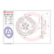 Brembo Prime Serie Oro Rear Brake Disc 68B407E0