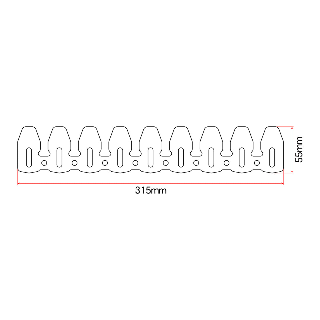 DRC Universal 4-Stroke Exhaust Pipe Guard - Titanium Color
