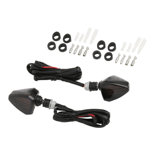 DRC 601 LED Flasher Lights (12V / Smoke / Pair)