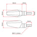 DRC 602 LED Flasher Lights (12V / Clear / Pair)