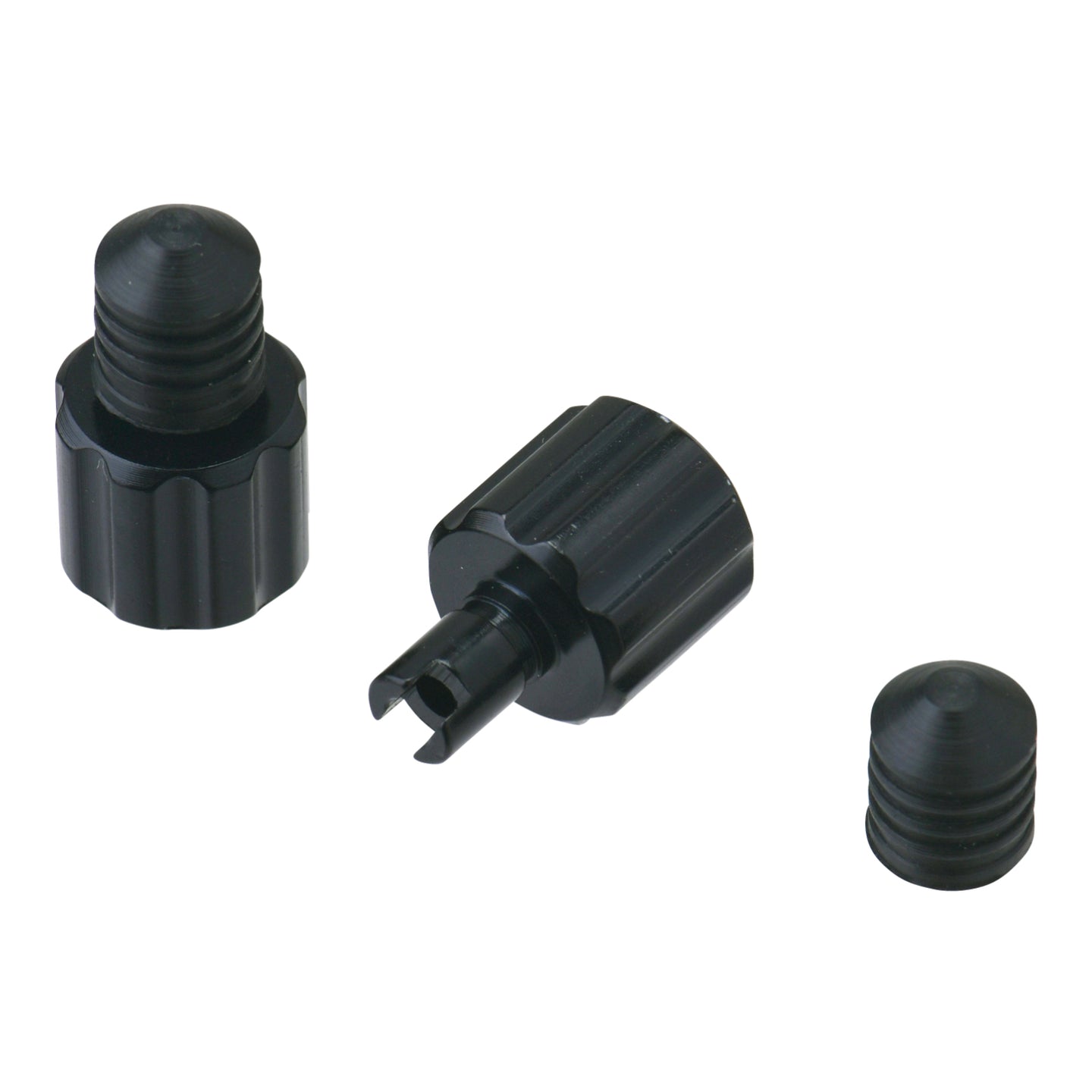 DRC AIRVALVE CAP W/VALVE WRENCH 2PCS BLACK