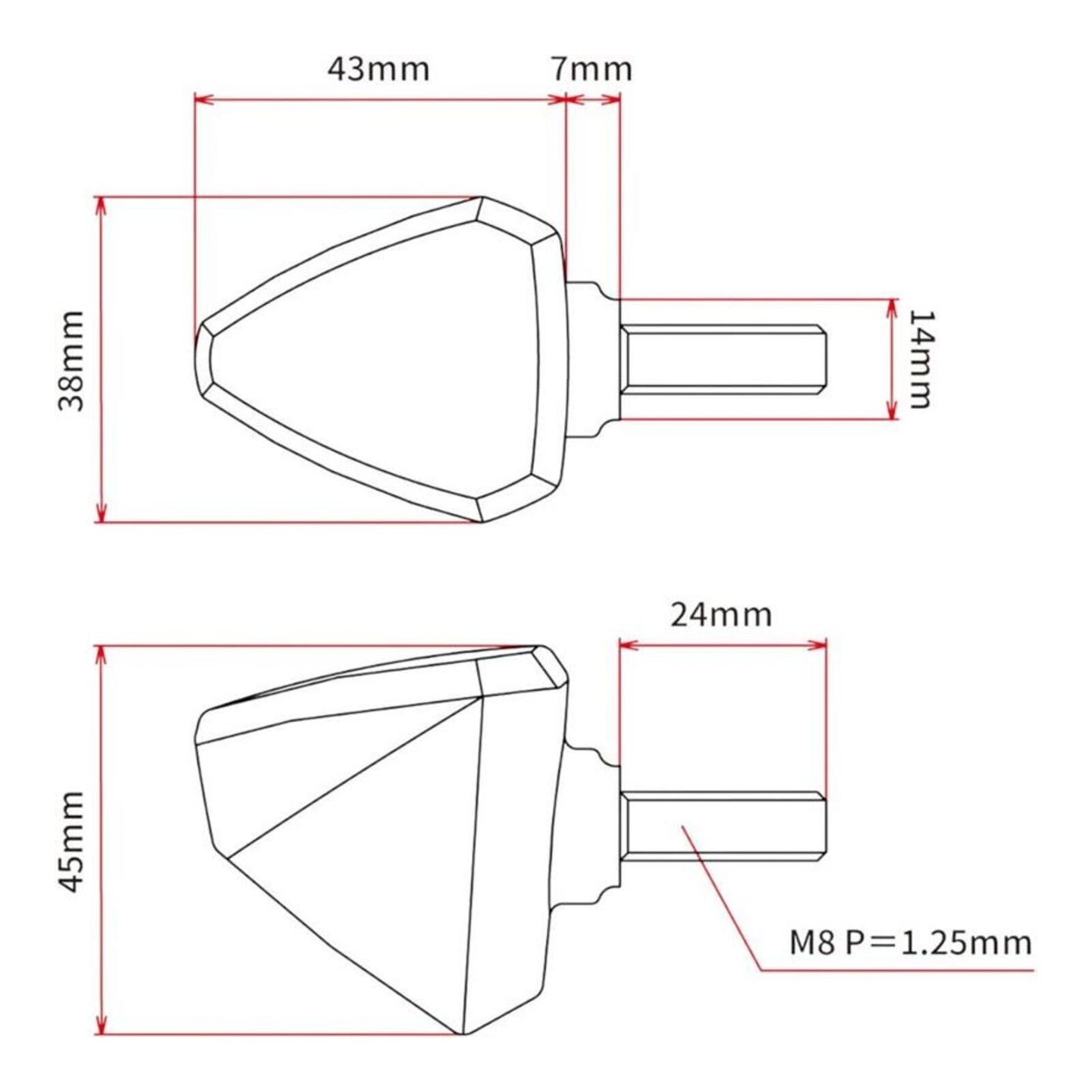 DRC 601 LED FLASHER 12V ORANGE 2PCS