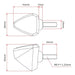 DRC 601 LED FLASHER 12V ORANGE 2PCS