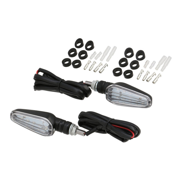 DRC 602 LED Flasher Lights (12V / Clear / Pair)