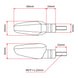 DRC 602 LED Flasher Lights (12V / Clear / Pair)