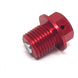 Zeta Magnetic Drain Bolt M14x1.5x14 - Red