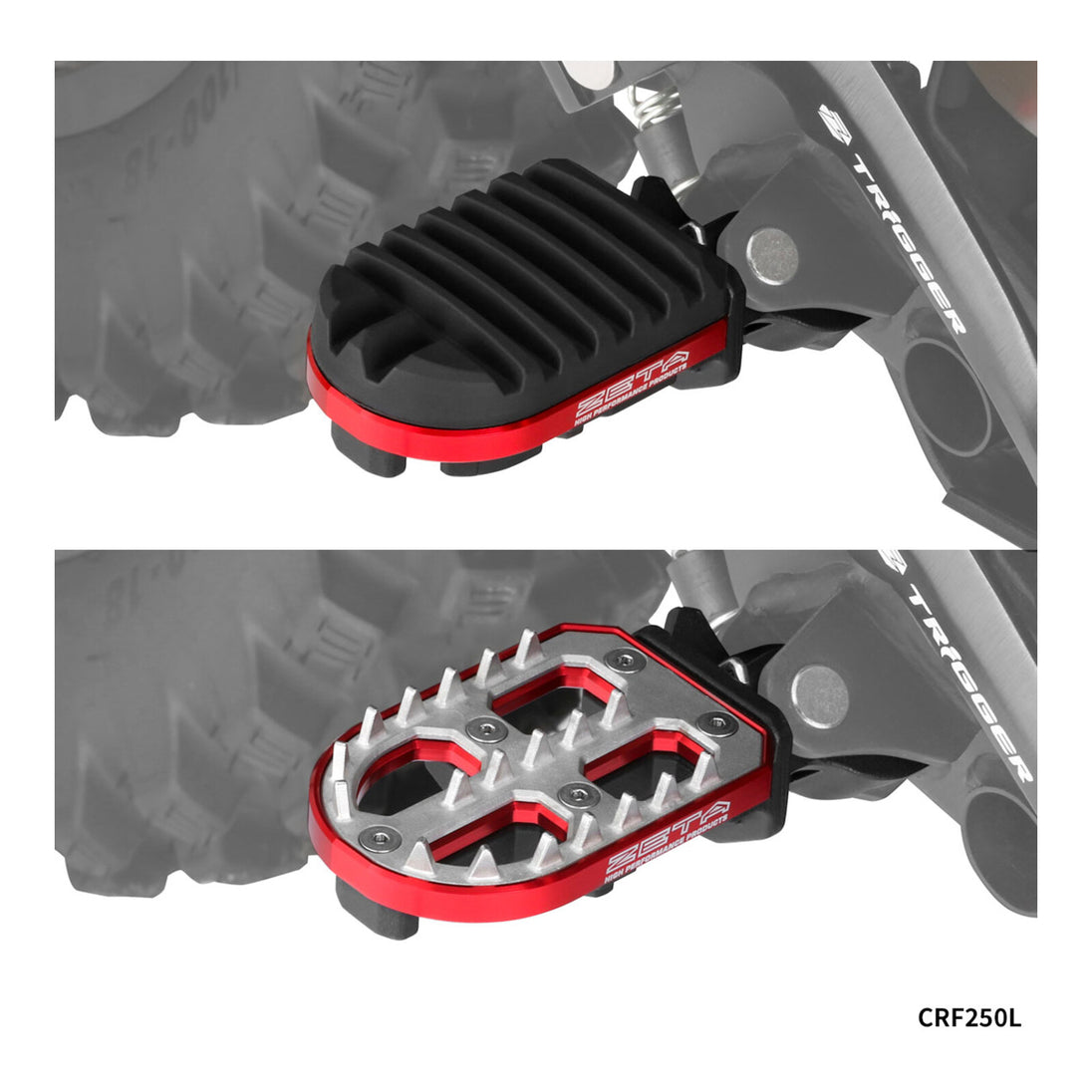 Zeta Adventure Foot Pegs CRF250L/Rally '12- CRF1000L/1100L '