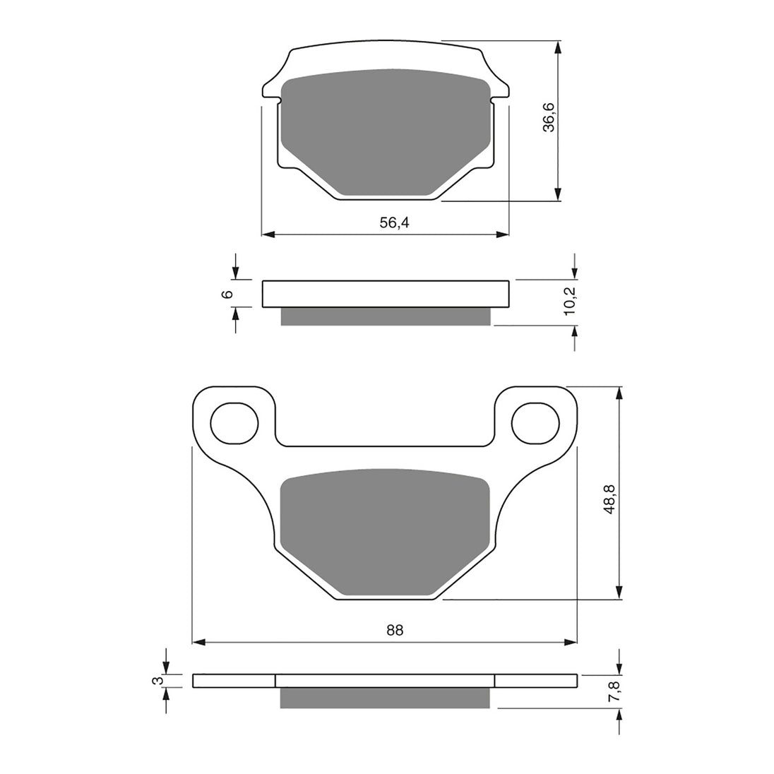 GOLDfren Brake Pads - S3 Sintered Sports