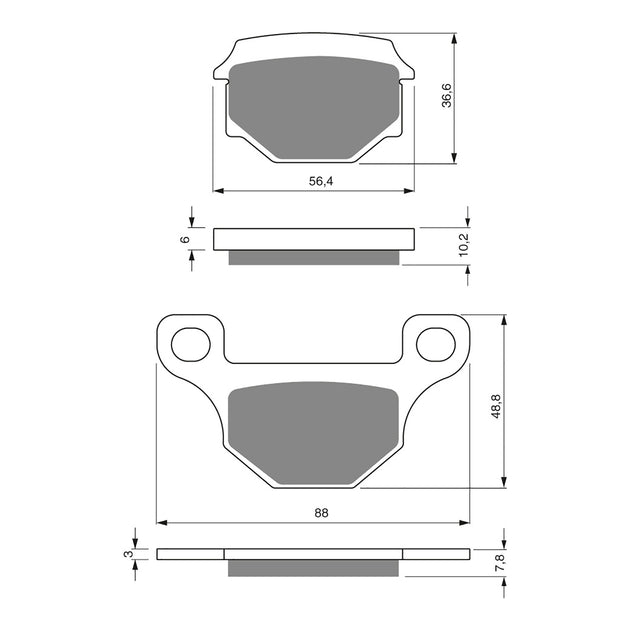 GOLDfren Brake Pads - S3 Sintered Sports